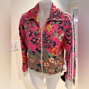 Adidas x FARM Rio Jardineto Firebird Track Jacket Floral Bomber Jacket Sz L